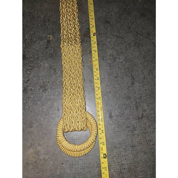 Braided Gold Metallic abelt - Picture 4 of 8